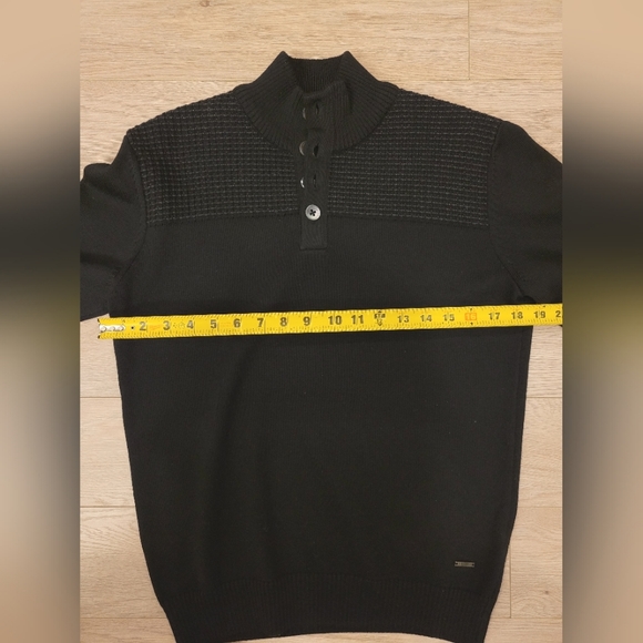 Hugo Boss men's sweater, size Small, black color, extrafine merino - Picture 5 of 7